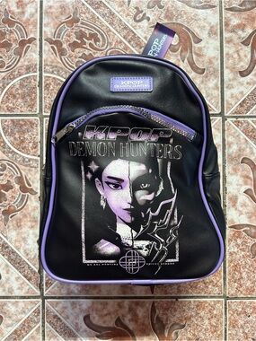 Netflix Black and Purple KPOP Demon Hunters Mini Backpack